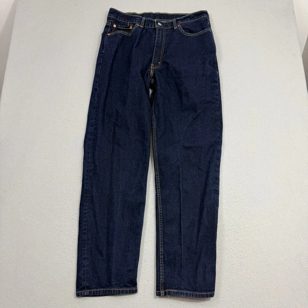 Levi Strauss Jeans Men's 36x32 Blue 550 Relaxed Fit Tapered Leg Denim 00550-0061